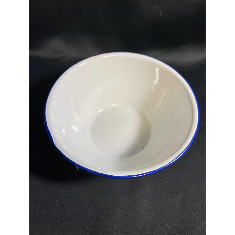 Vintage Peacock Rose Enamel Bowl